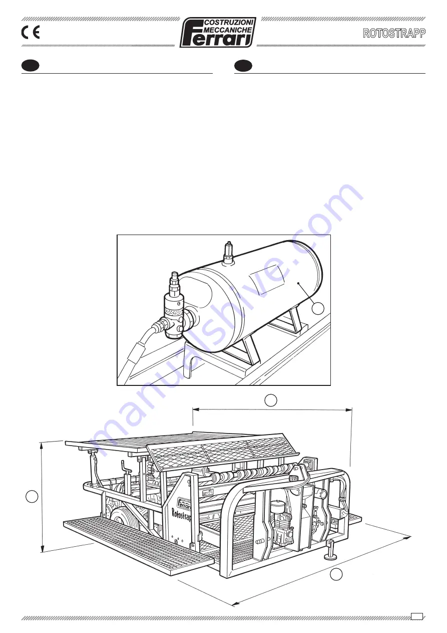 Ferrari ROTOSTRAPP Operating And Service Manual Download Page 5