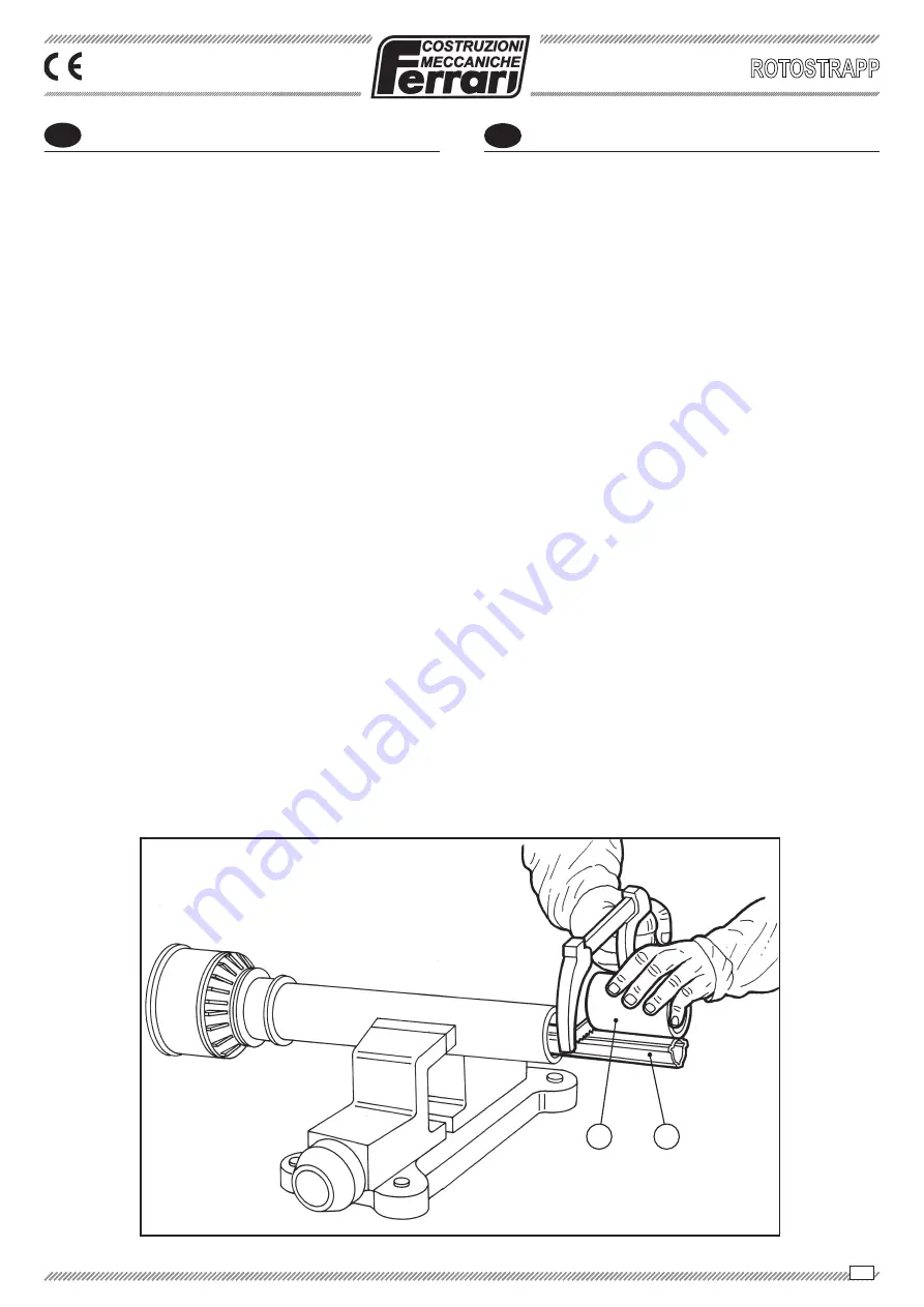 Ferrari ROTOSTRAPP Operating And Service Manual Download Page 61