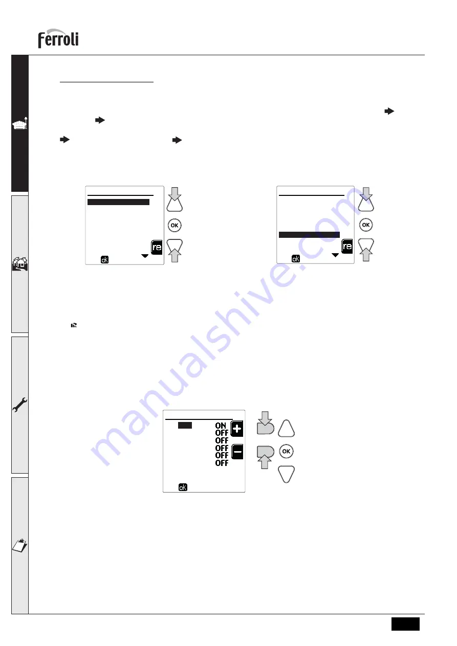 Ferroli 0MDDCAWA Instructions For Use, Installation And Maintenance Download Page 70