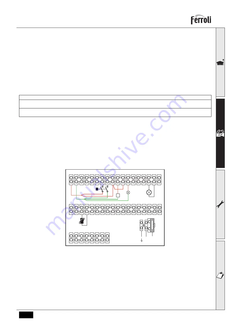 Ferroli 0MDDCAWA Instructions For Use, Installation And Maintenance Download Page 87