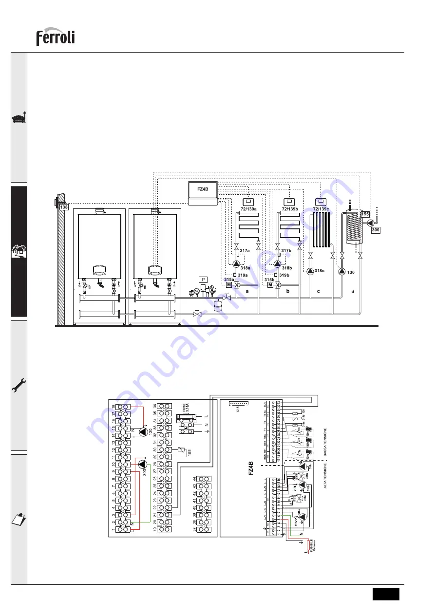 Ferroli 0MDDCAWA Instructions For Use, Installation And Maintenance Download Page 88