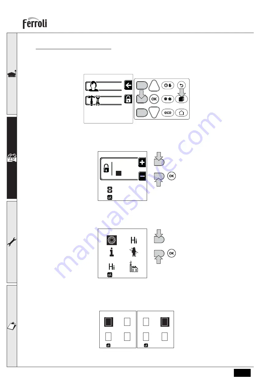 Ferroli 0MDDCAWA Instructions For Use, Installation And Maintenance Download Page 196