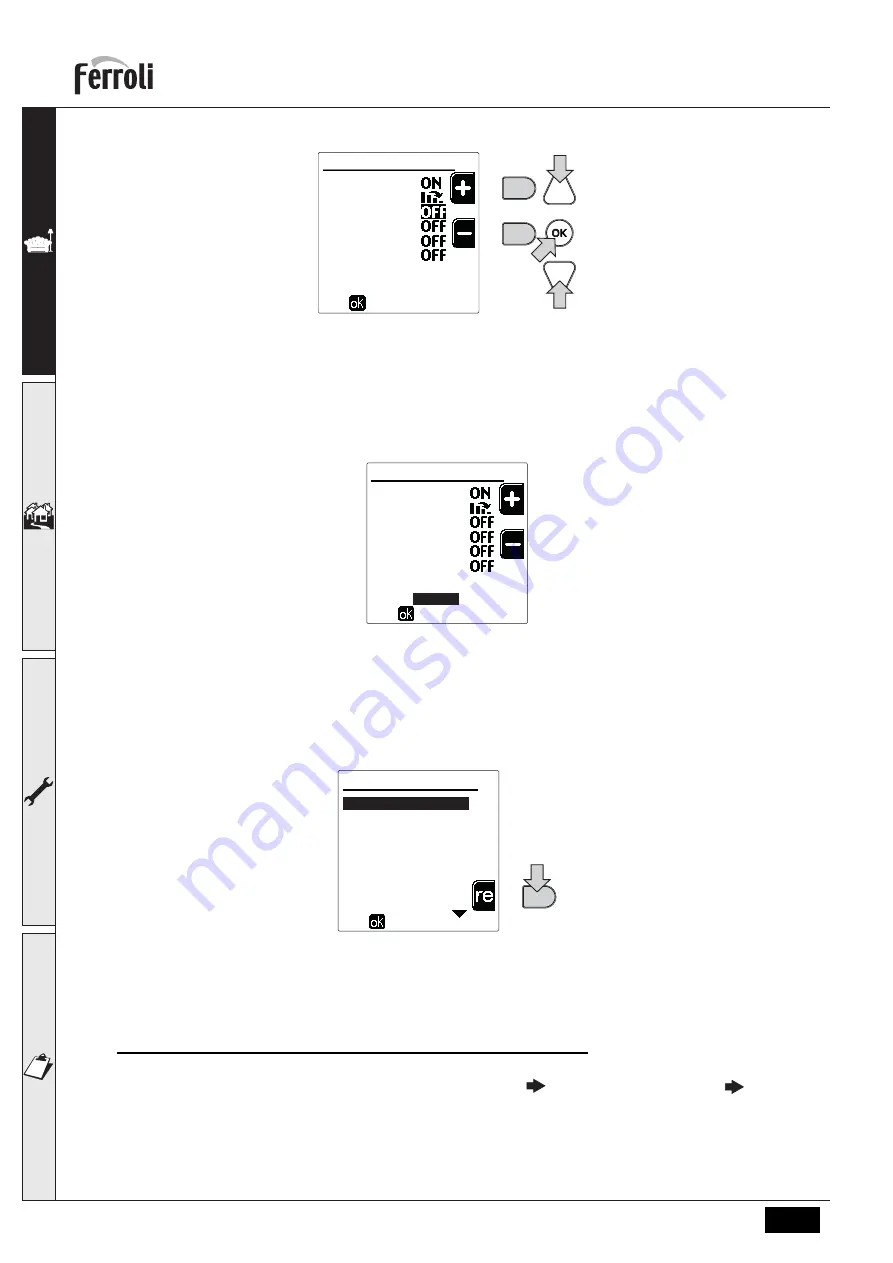 Ferroli 0MDDCAWA Instructions For Use, Installation And Maintenance Download Page 244