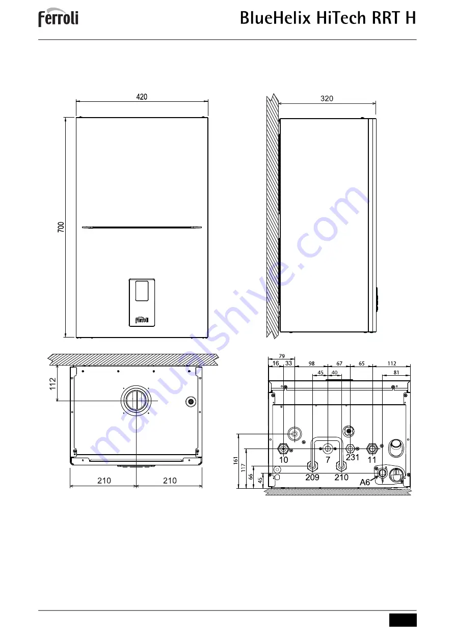 Ferroli 0T4D1AWA Instructions For Use, Installation & Maintenance Download Page 51