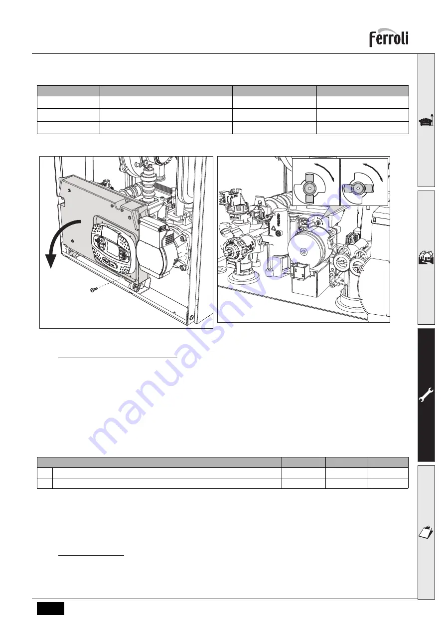 Ferroli BLUEHELIX TECH RRT H Instructions For Use, Installation And Maintenance Download Page 25