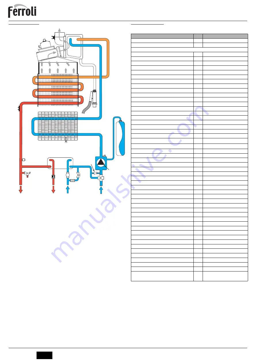 Ferroli DIVACONDENS D PLUS F 24 Instructions For Use, Installation And Maintenance Download Page 14