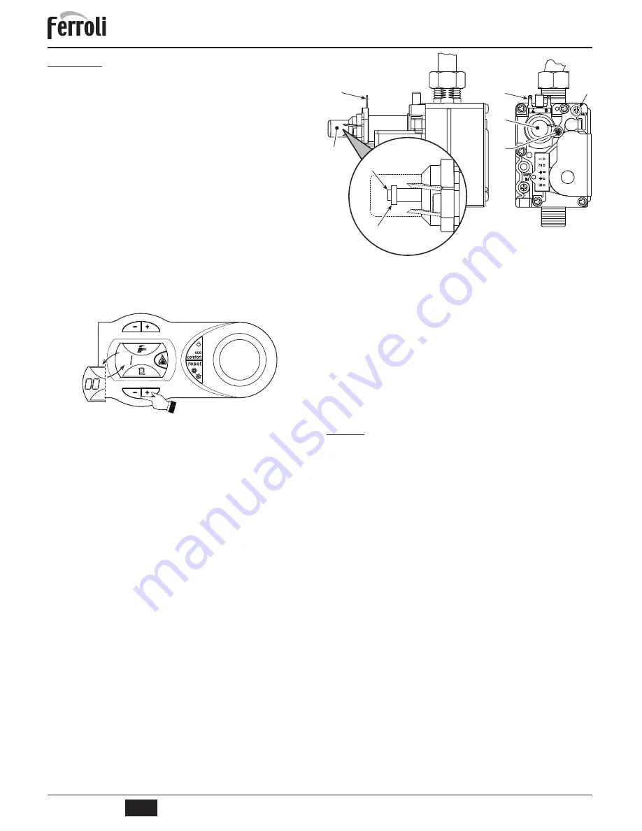 Ferroli DIVAcondens F24 Instructions For Use, Installation And Maintenance Download Page 30