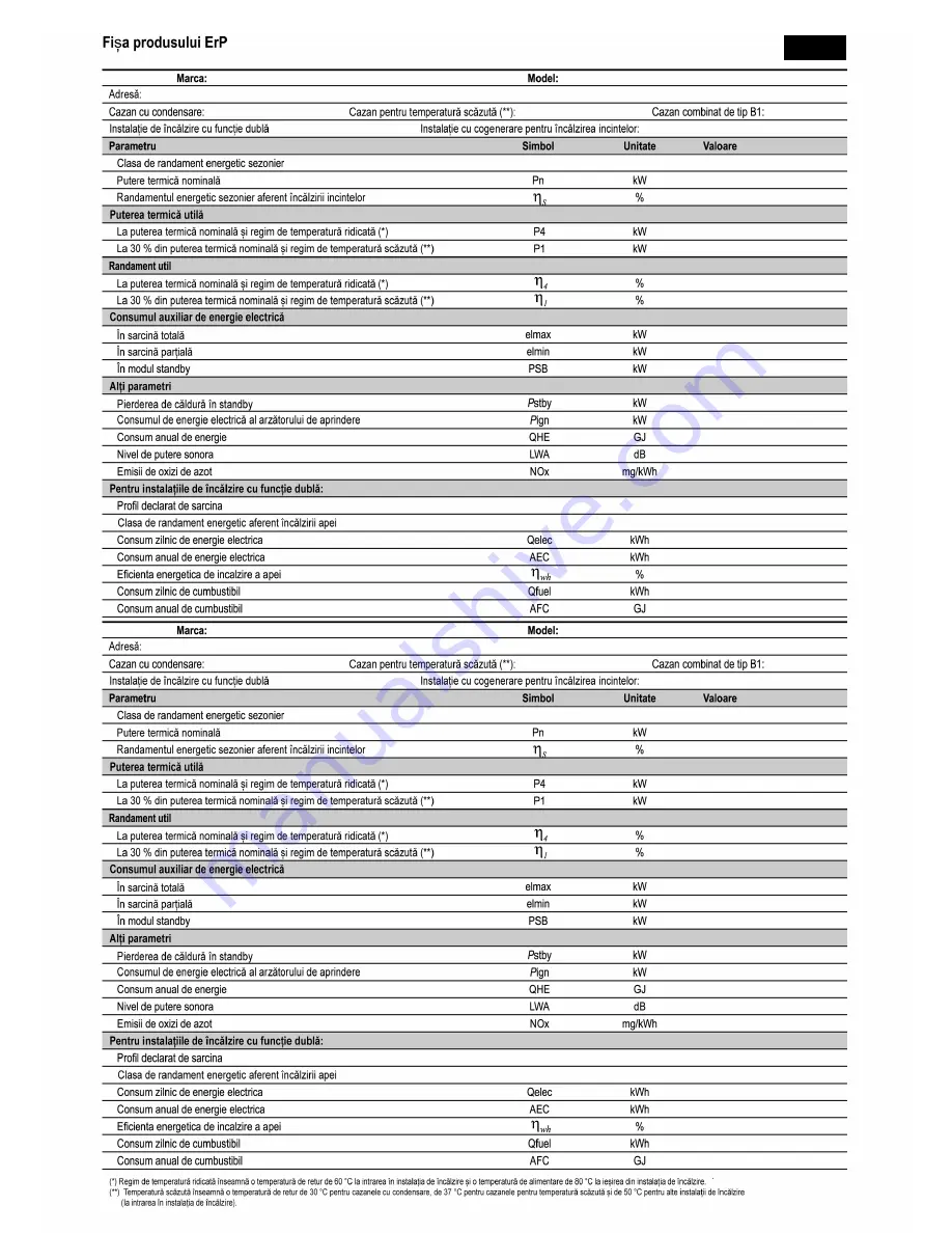 Ferroli DIVAcondens F24 Instructions For Use, Installation And Maintenance Download Page 57