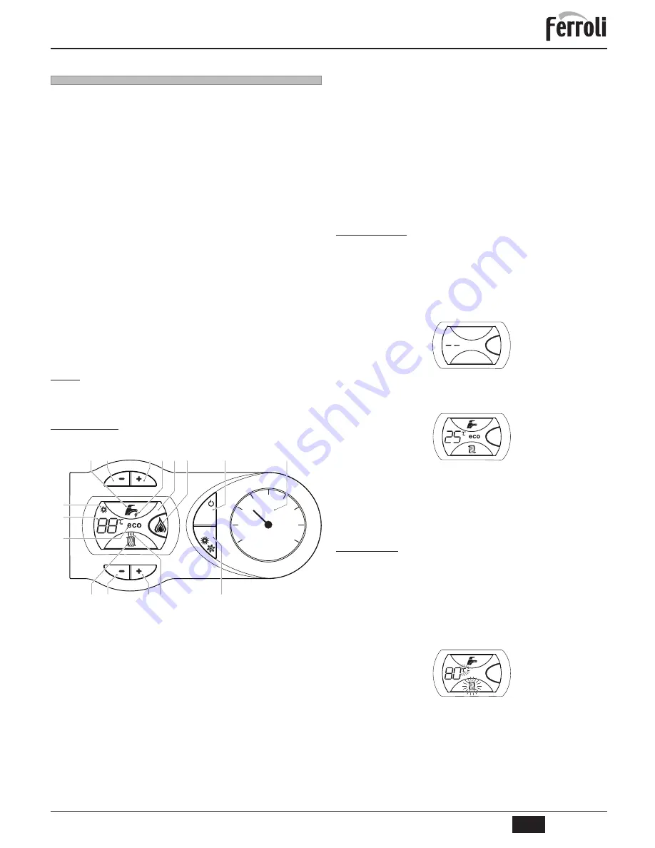 Ferroli DIVAcondens F24 Instructions For Use, Installation And Maintenance Download Page 69