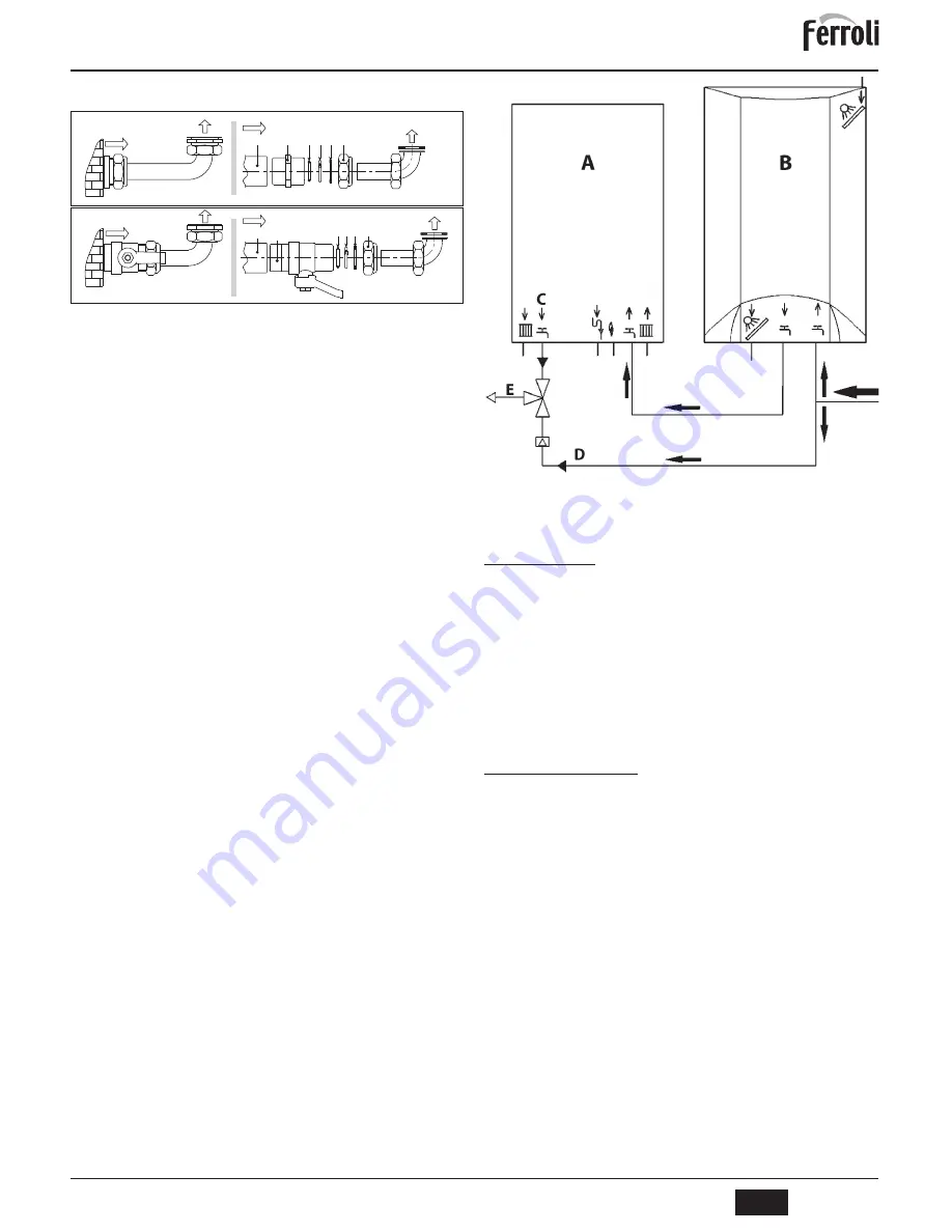 Ferroli DIVAtop ST C Instructions For Use, Installation And Maintenance Download Page 43