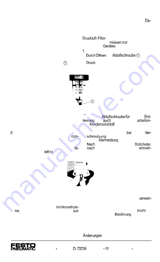 Festo Pneumatic LFR-E S-B Series Operating Instructions Manual Download Page 6