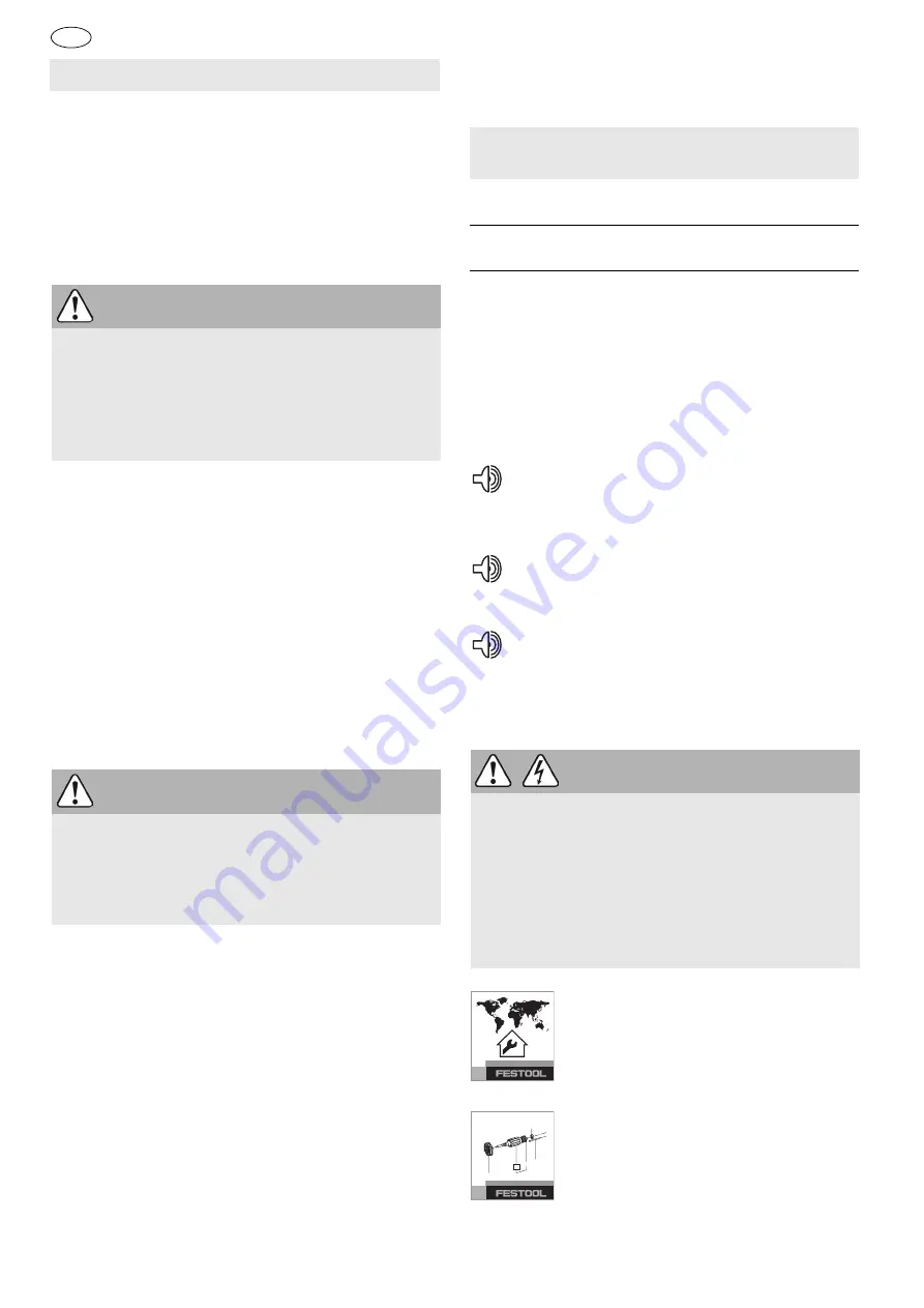 Festool PSBC 420 EB Original Operating Manual Download Page 72