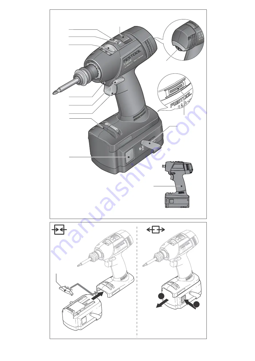 Festool T 15+3 Li Original Operating Manual Download Page 2