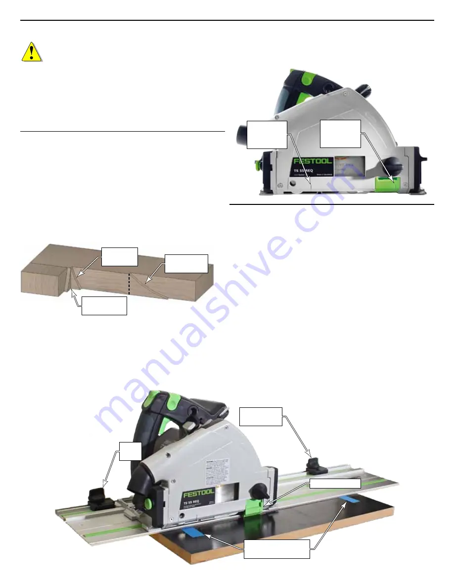 Festool TS 55 REQ Supplemental User'S Manual Download Page 18