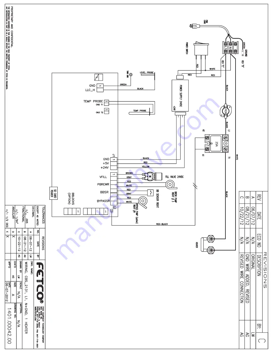 Fetco CBS-2131 XTS User Manual Download Page 33