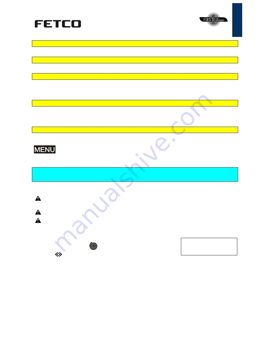 Fetco PEL0101 User Manual Download Page 13