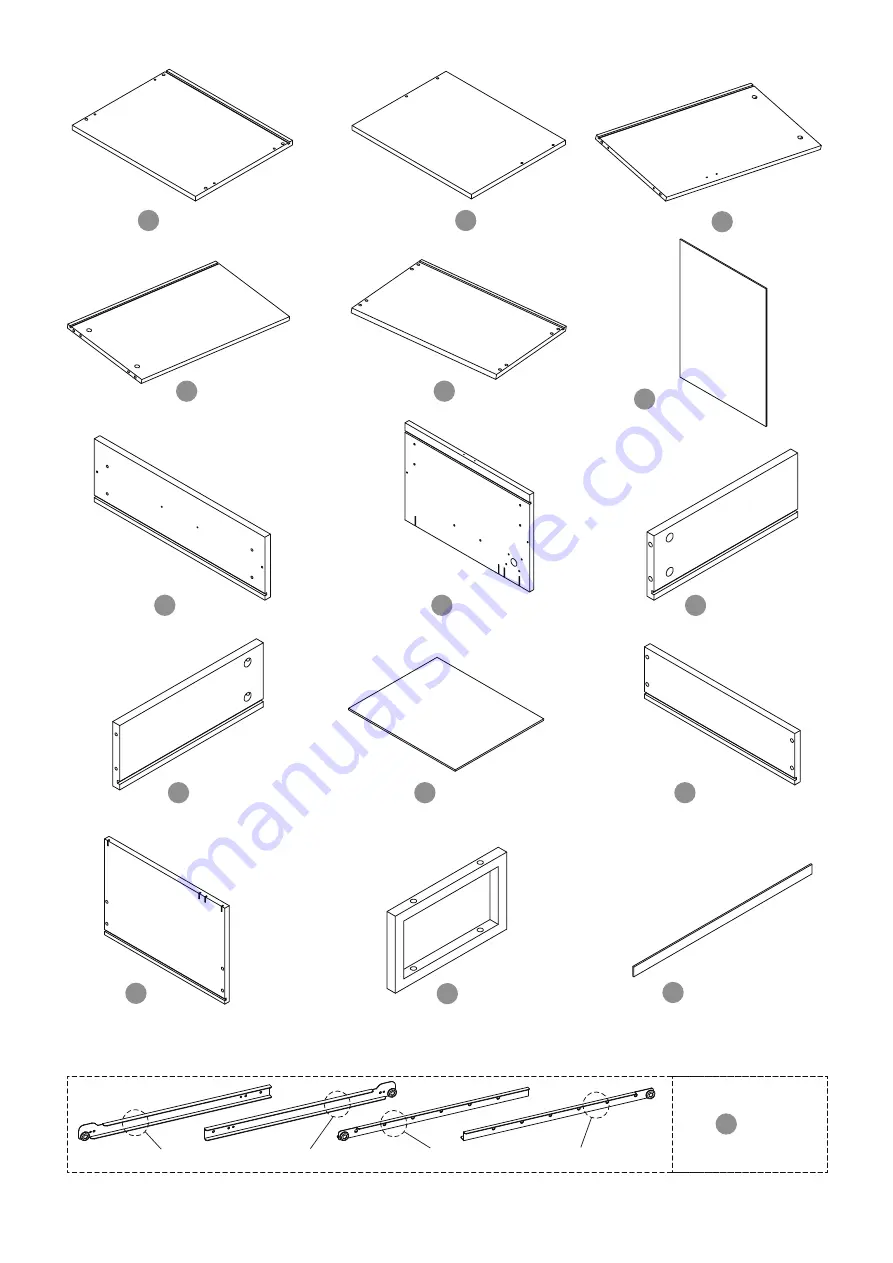 FEZIBO 3-Drawer Rolling File Cabinet with Lock Скачать руководство пользователя страница 3