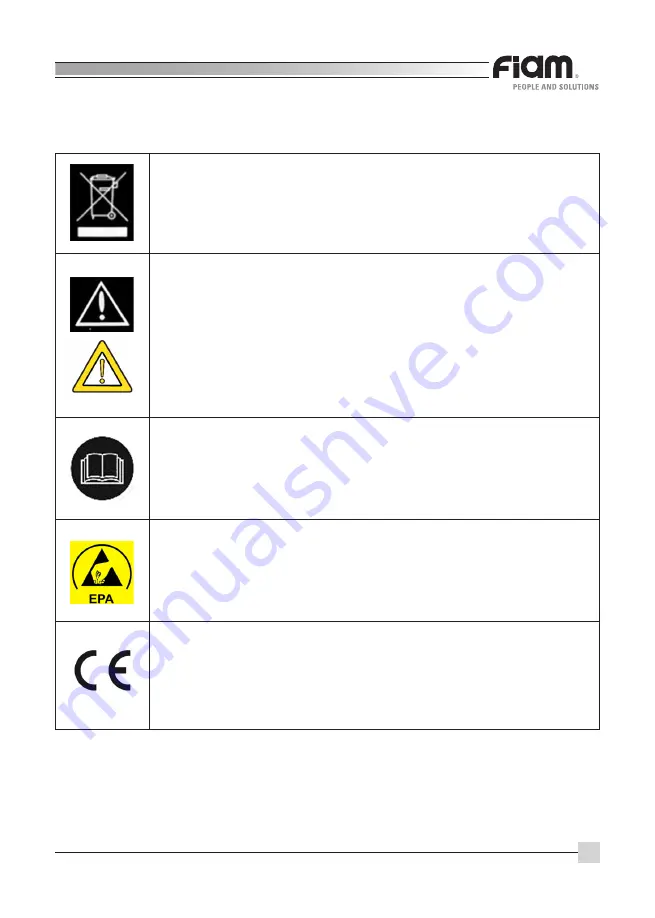 FIAM. eTensil E8C1A-1200 Use And Maintenance Manual Download Page 101