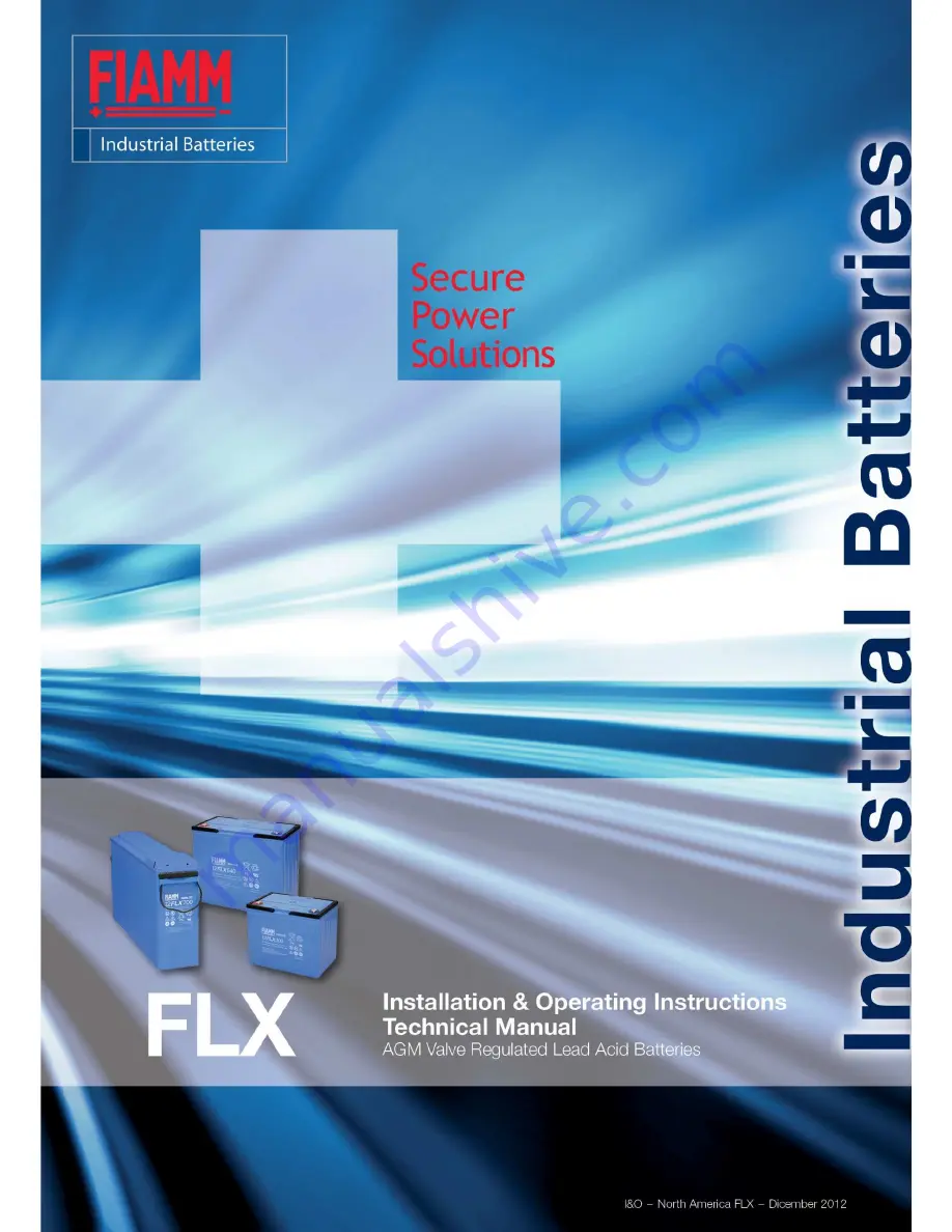 Fiamm FLX Installation & Operating Instructions Manual Download Page 1