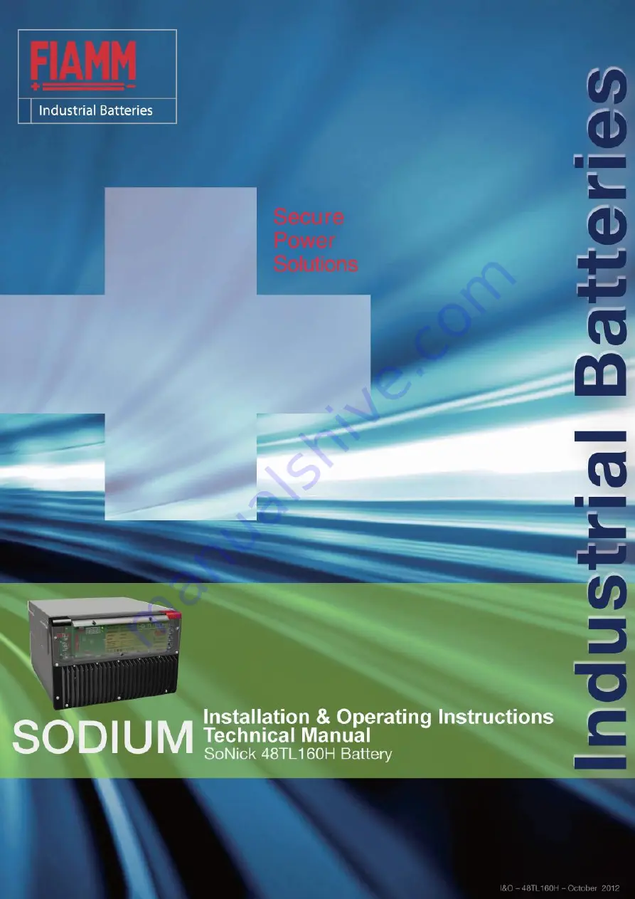 Fiamm SODIUM SoNick 48TL160H Installation & Operating Instructions Manual Download Page 1