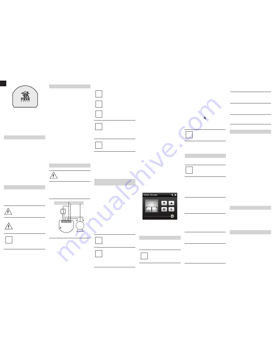 Fibar Group FGR221 Operating Manual Download Page 1