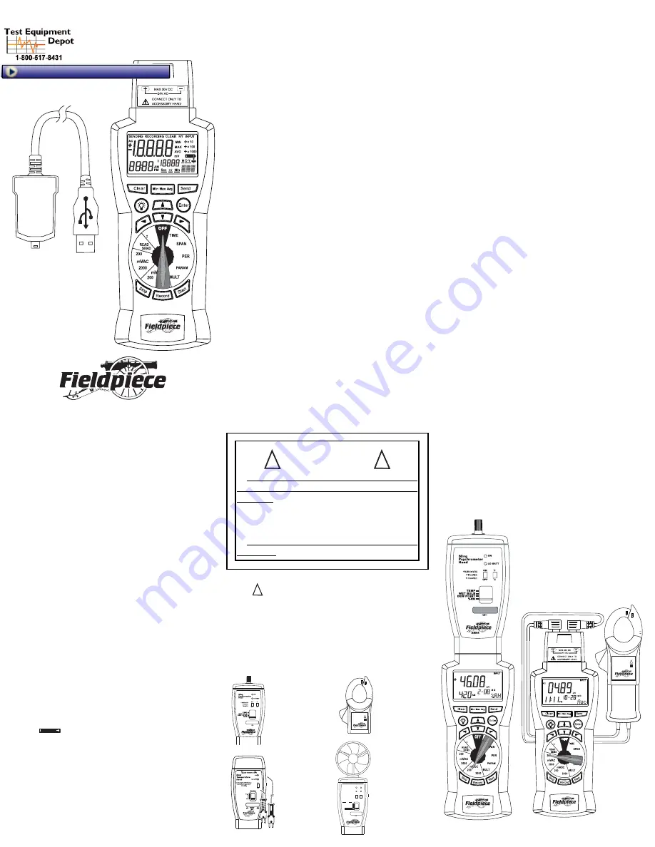 Fieldpiece DL3 Operator'S Manual Download Page 1