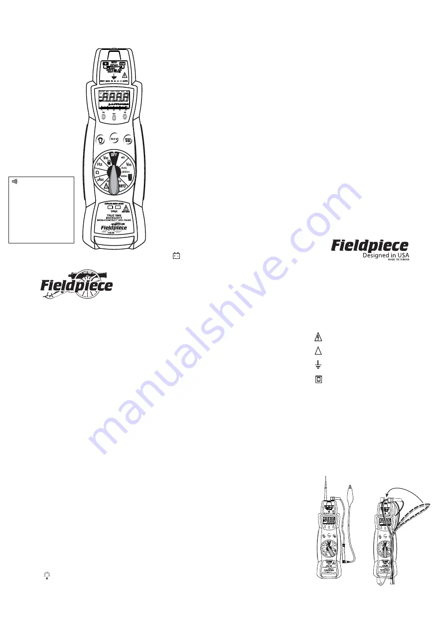 Fieldpiece HS35 Скачать руководство пользователя страница 1