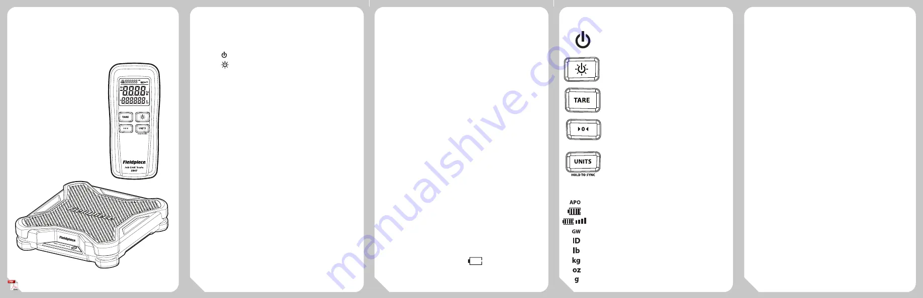 Fieldpiece SR47 Operator'S Manual Download Page 1