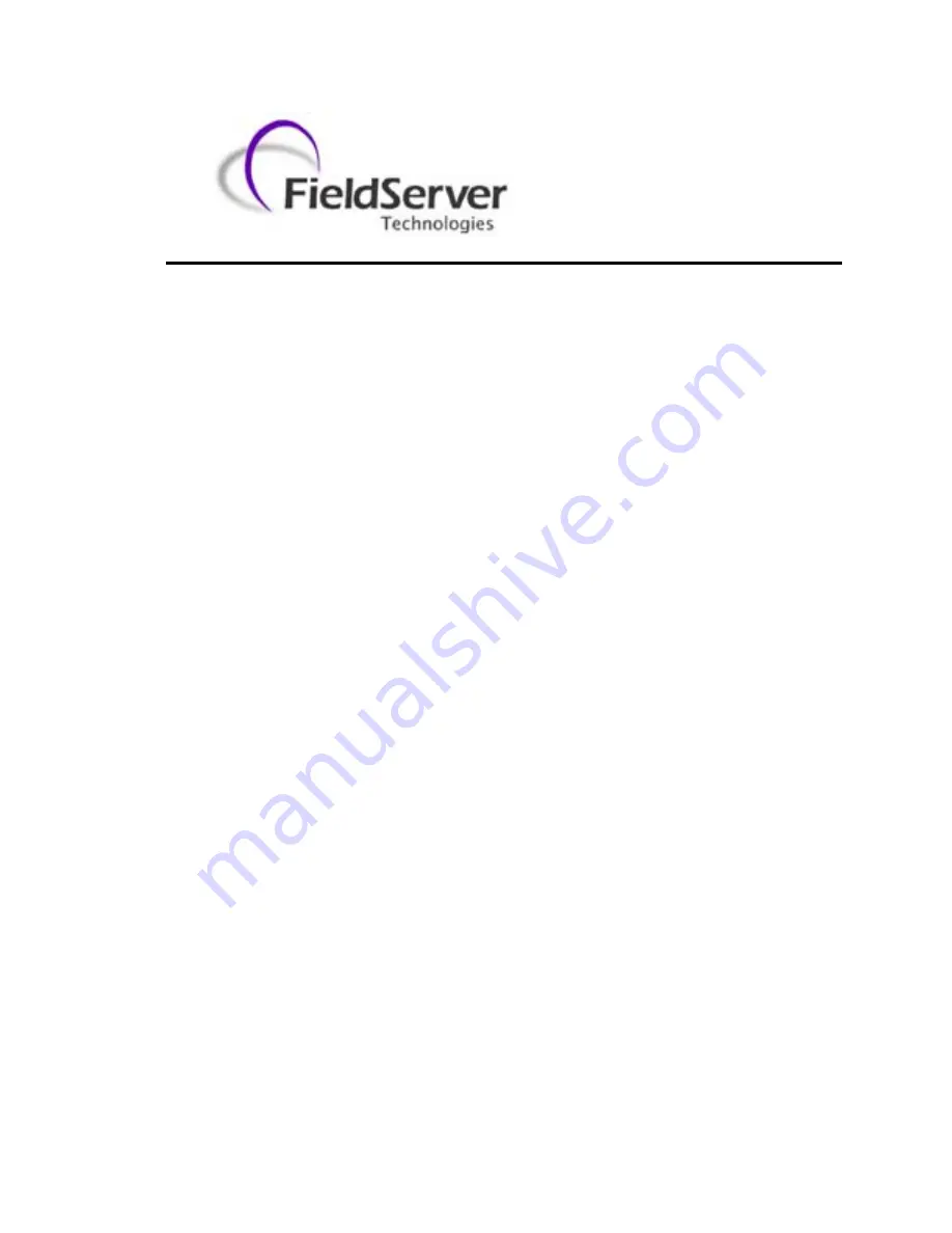 FieldServer Gamewell FS-8700-83 Driver Manual Download Page 1