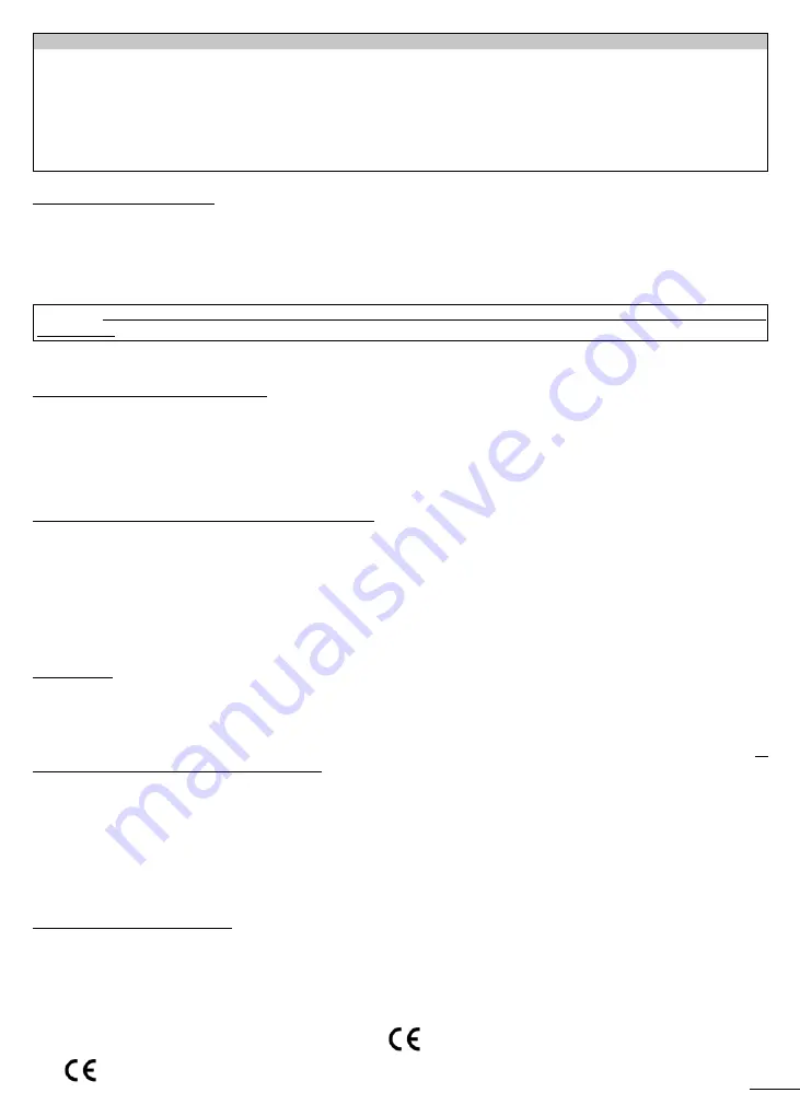 Fiem MG100 B.Family Manual For Use Download Page 17