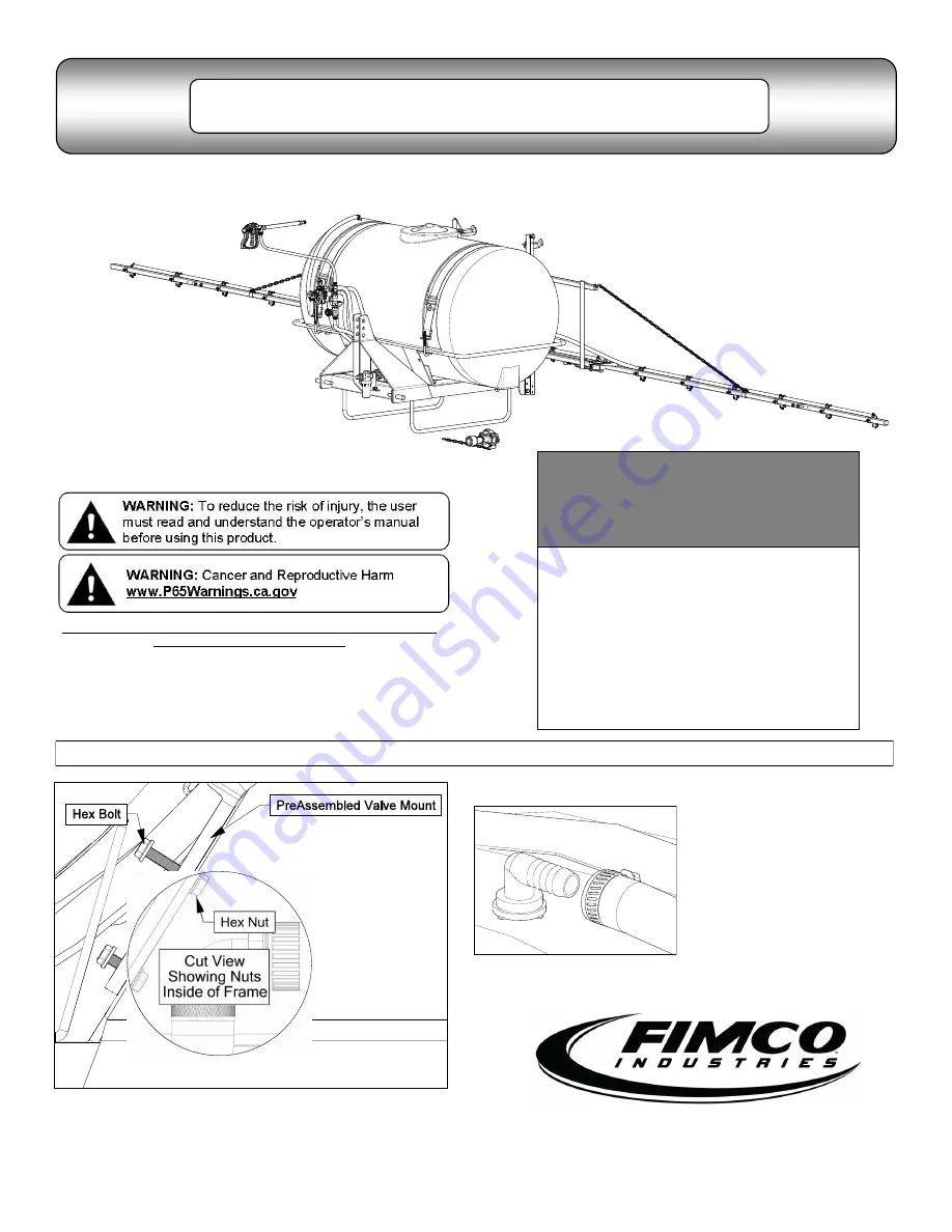 Fimco 300-3PT-17N-XL Owner'S Manual Download Page 1