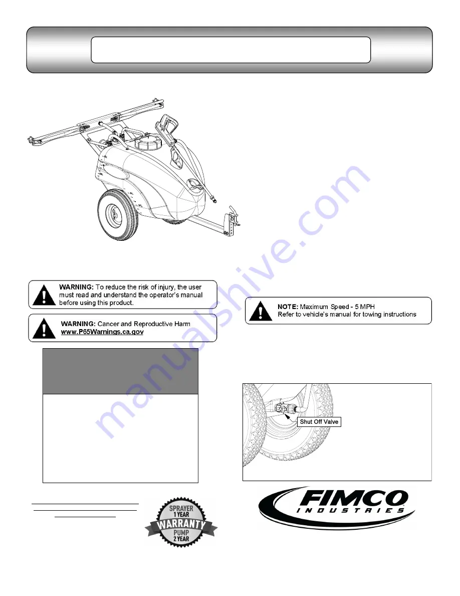 Fimco 5302316 Скачать руководство пользователя страница 1