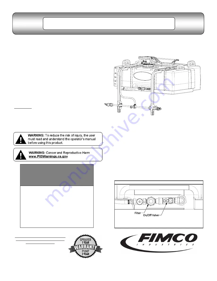 Fimco 5302843 Owner'S Manual Download Page 1