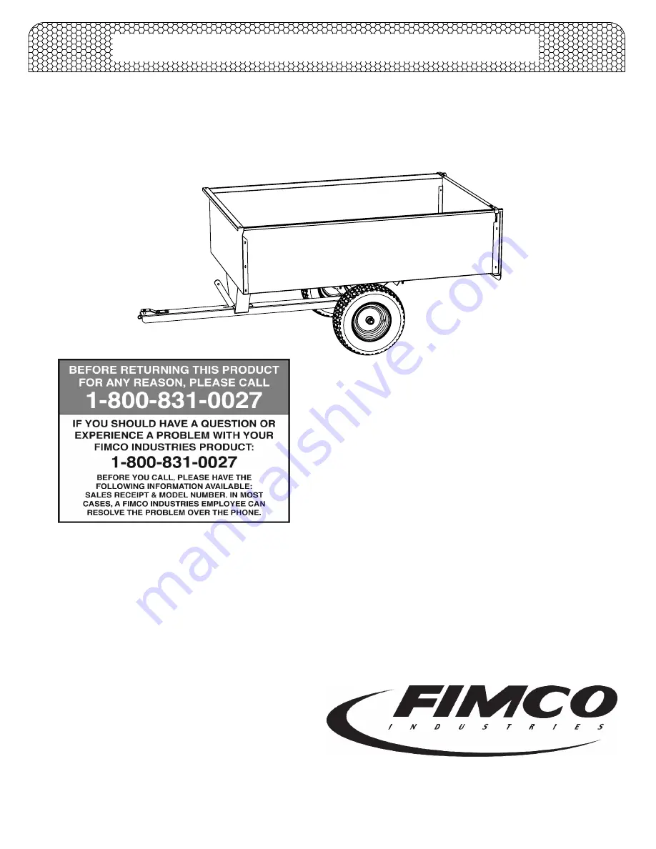 Fimco TC-17 Owner'S Manual Download Page 1