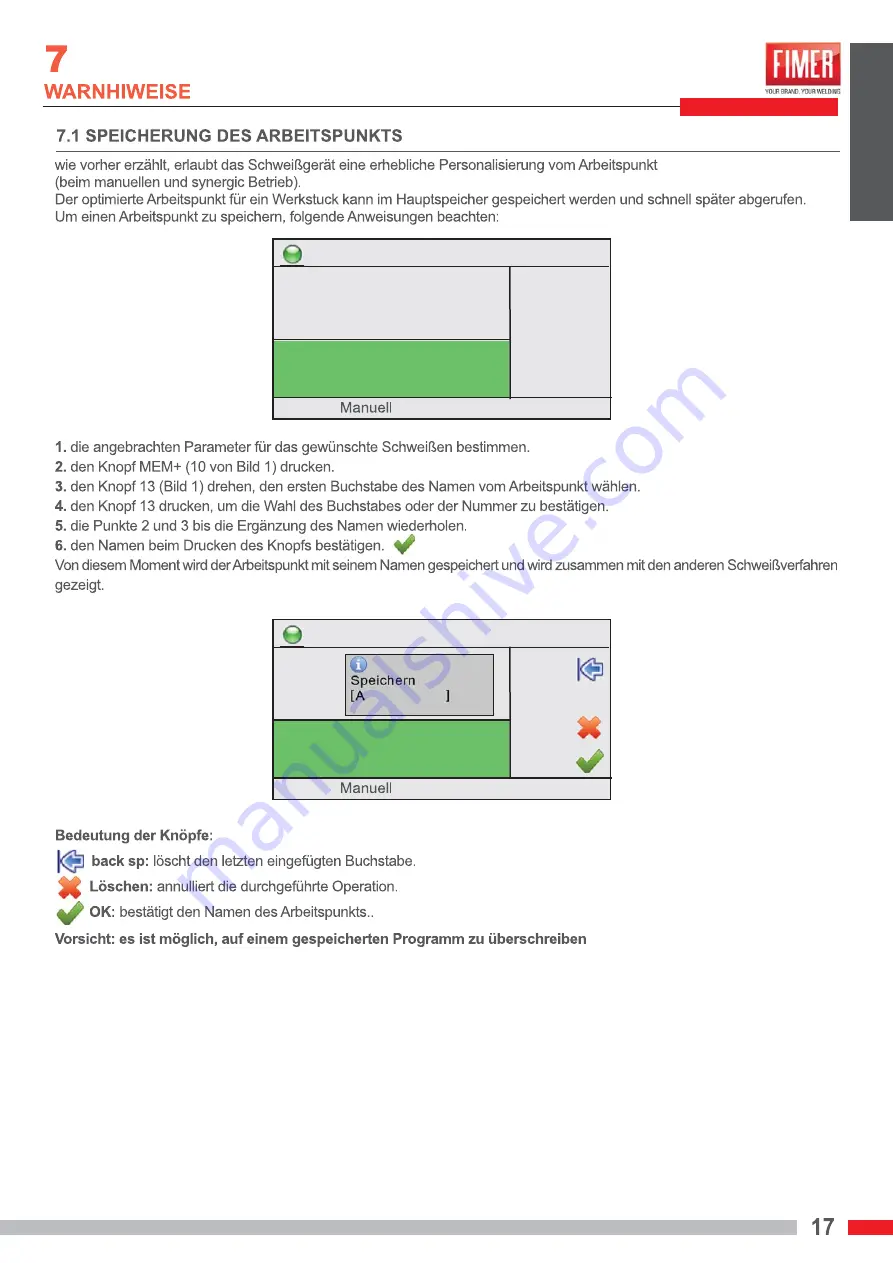 Fimer 5T5.212.202 Instruction Manual Download Page 87