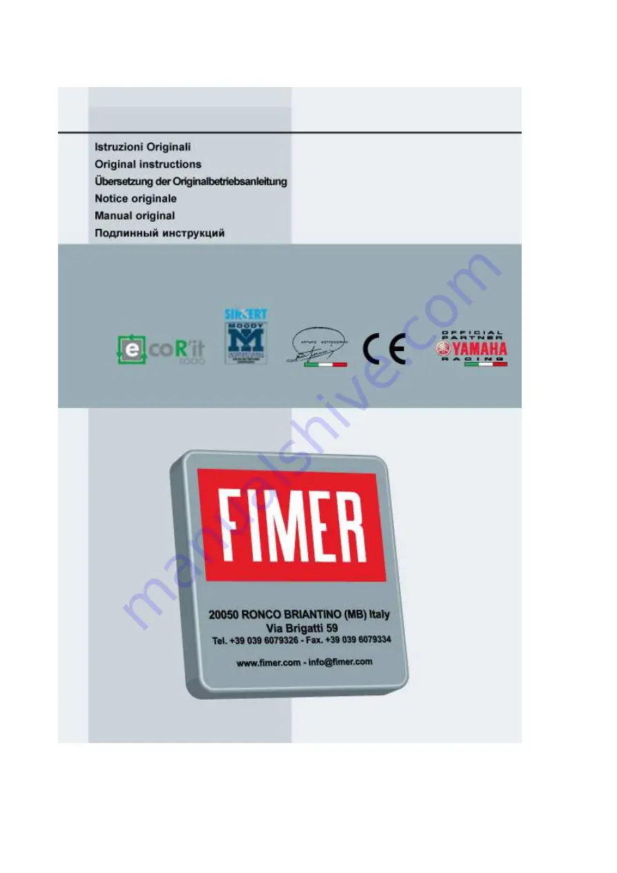 Fimer R25 Series Скачать руководство пользователя страница 2