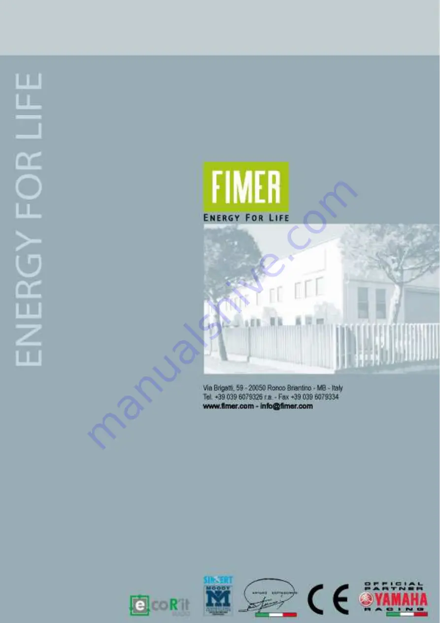 Fimer R25 Series User Manual Download Page 16