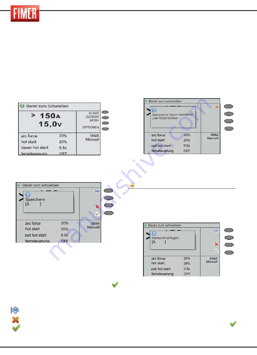 Fimer T 422 Instruction Manual Download Page 58