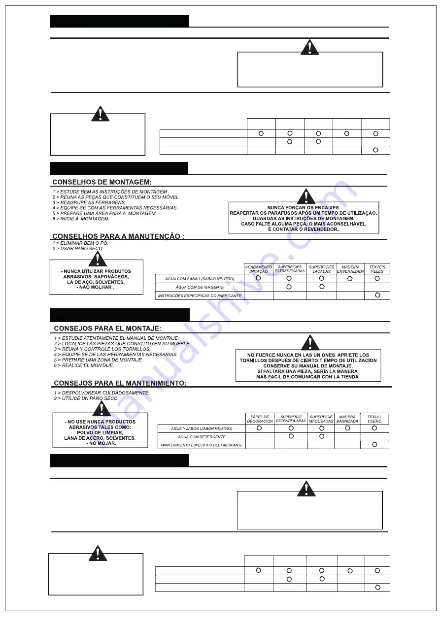 Finori LW32/137 Assembly Instructions Manual Download Page 11