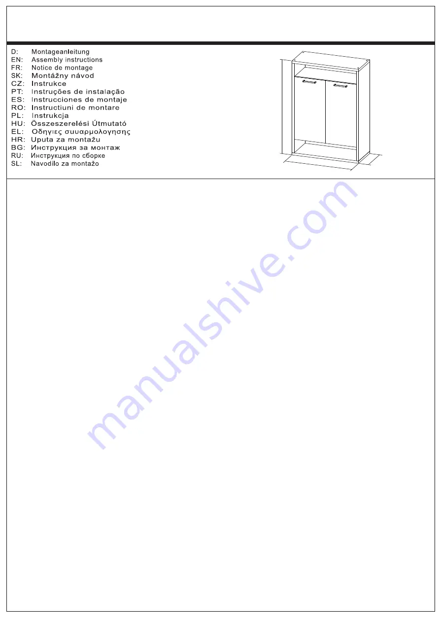 Finori MO1/018 Assembly Instructions Manual Download Page 1