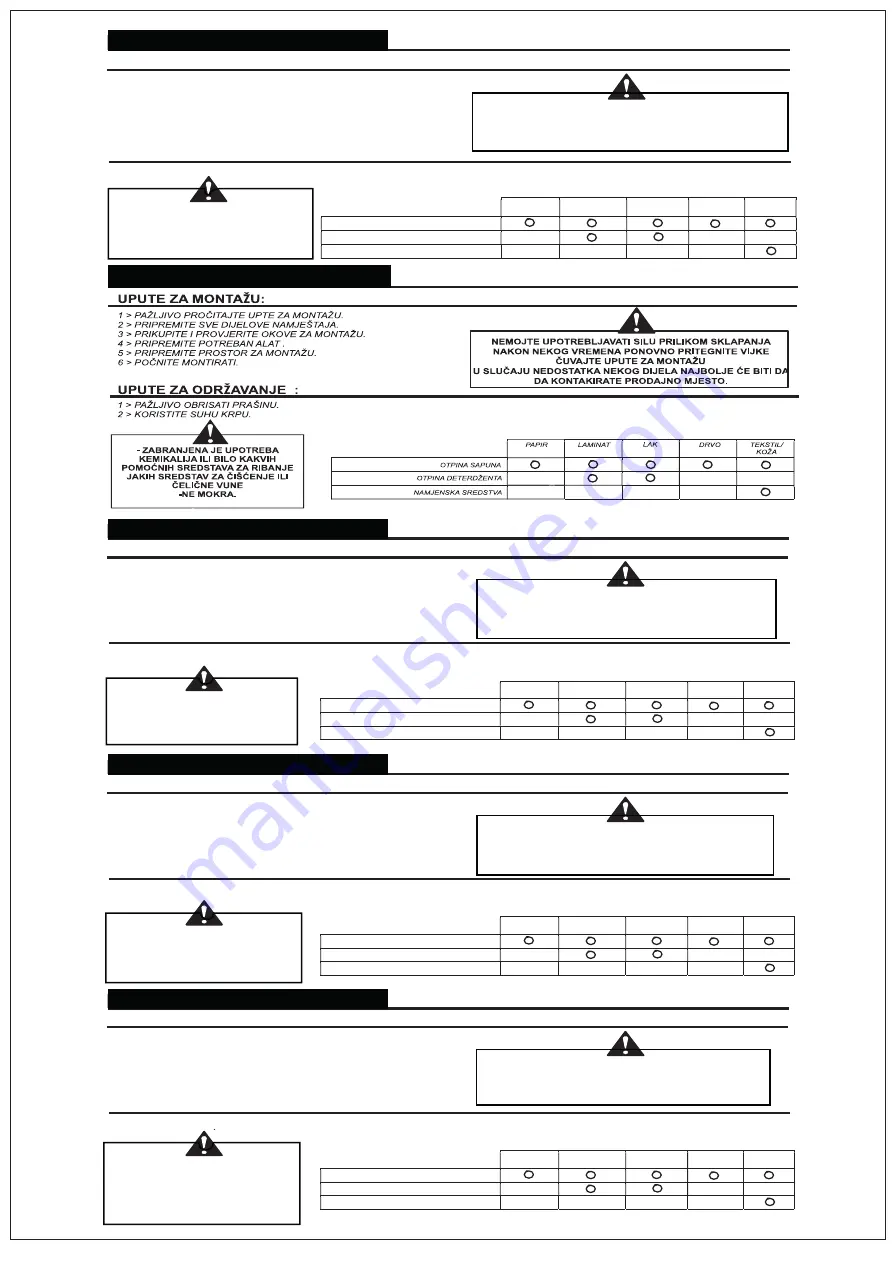 Finori MO1/018 Assembly Instructions Manual Download Page 12