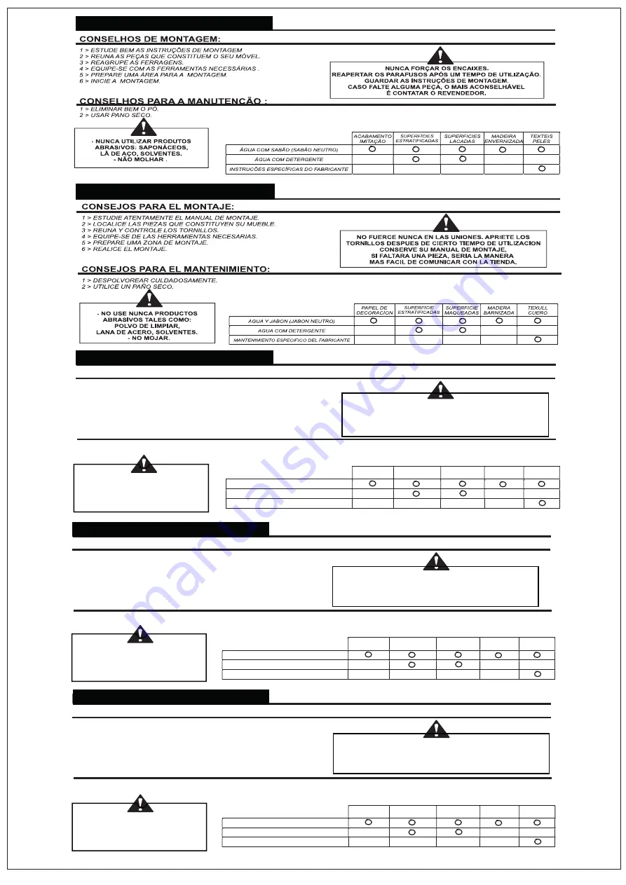 Finori MX4S/018 Assembly Instructions Manual Download Page 7