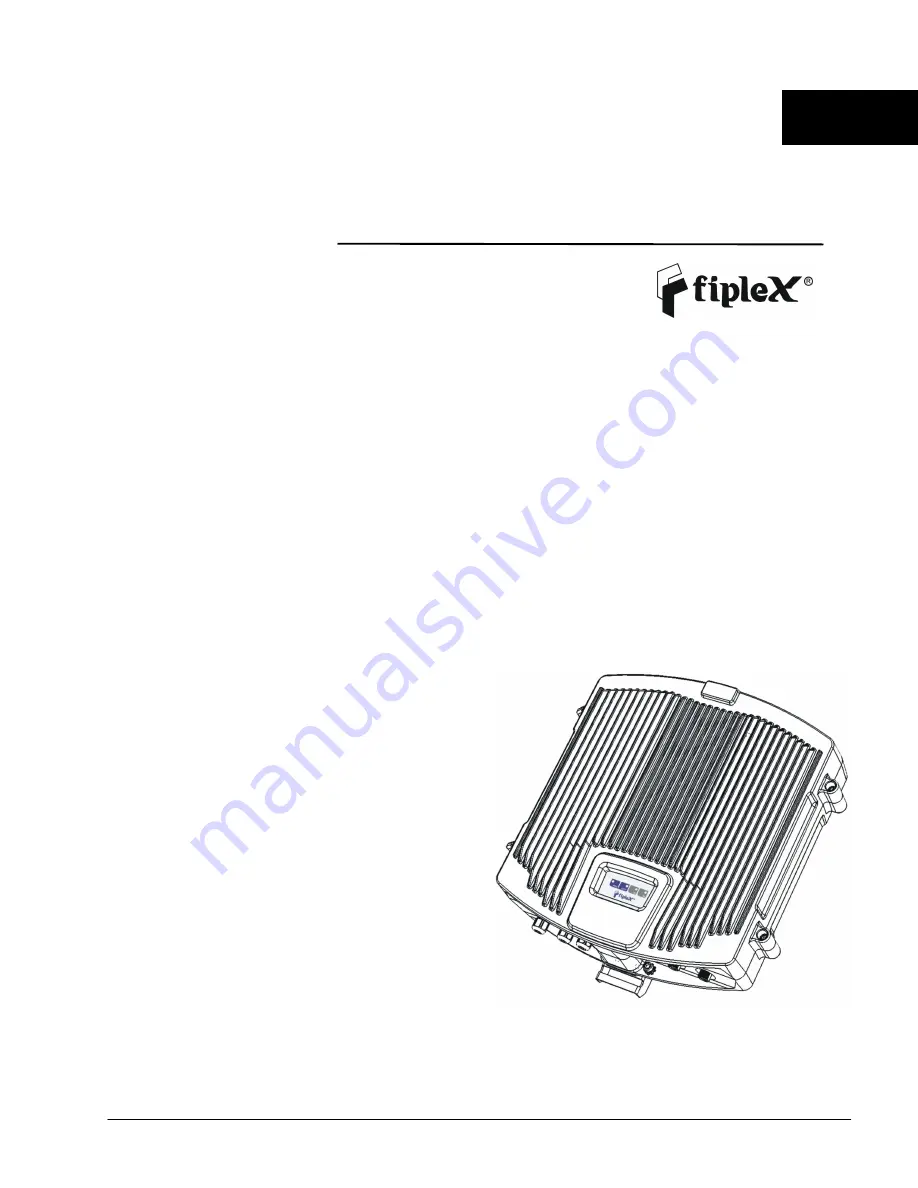 Fiplex TETRA Compact User & Installation Manual Download Page 1