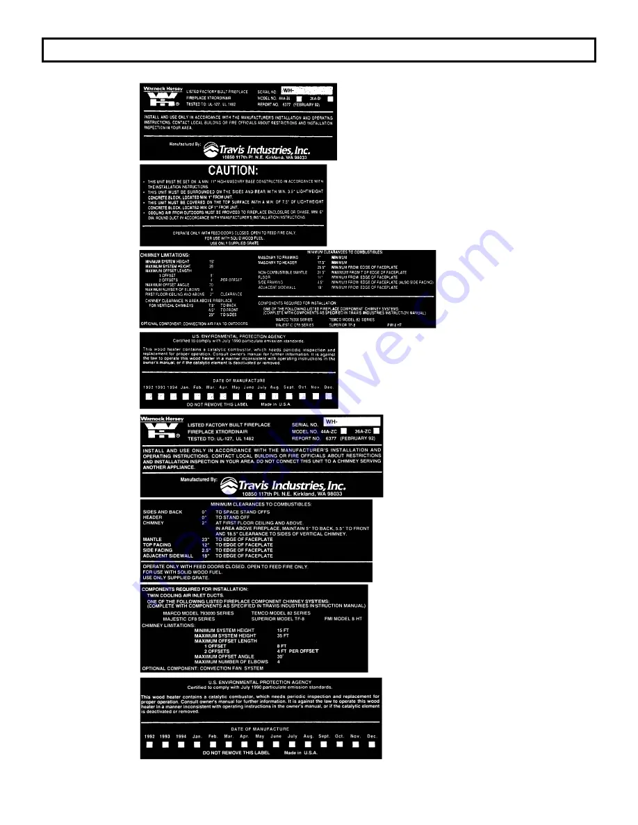 FireplaceXtrordinair 36A-BI Owner'S Manual Download Page 30