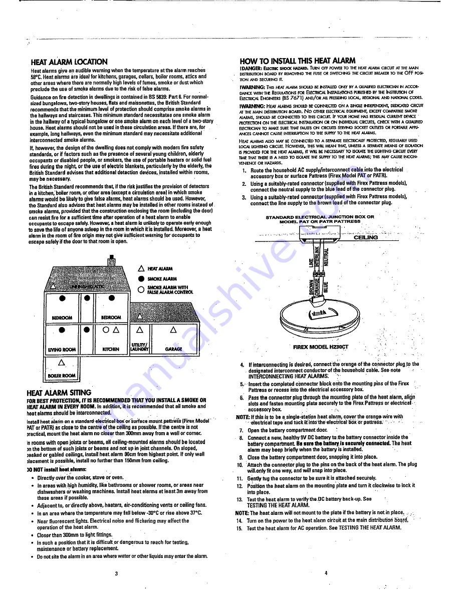 Firex H230CT Instruction Manual Download Page 2