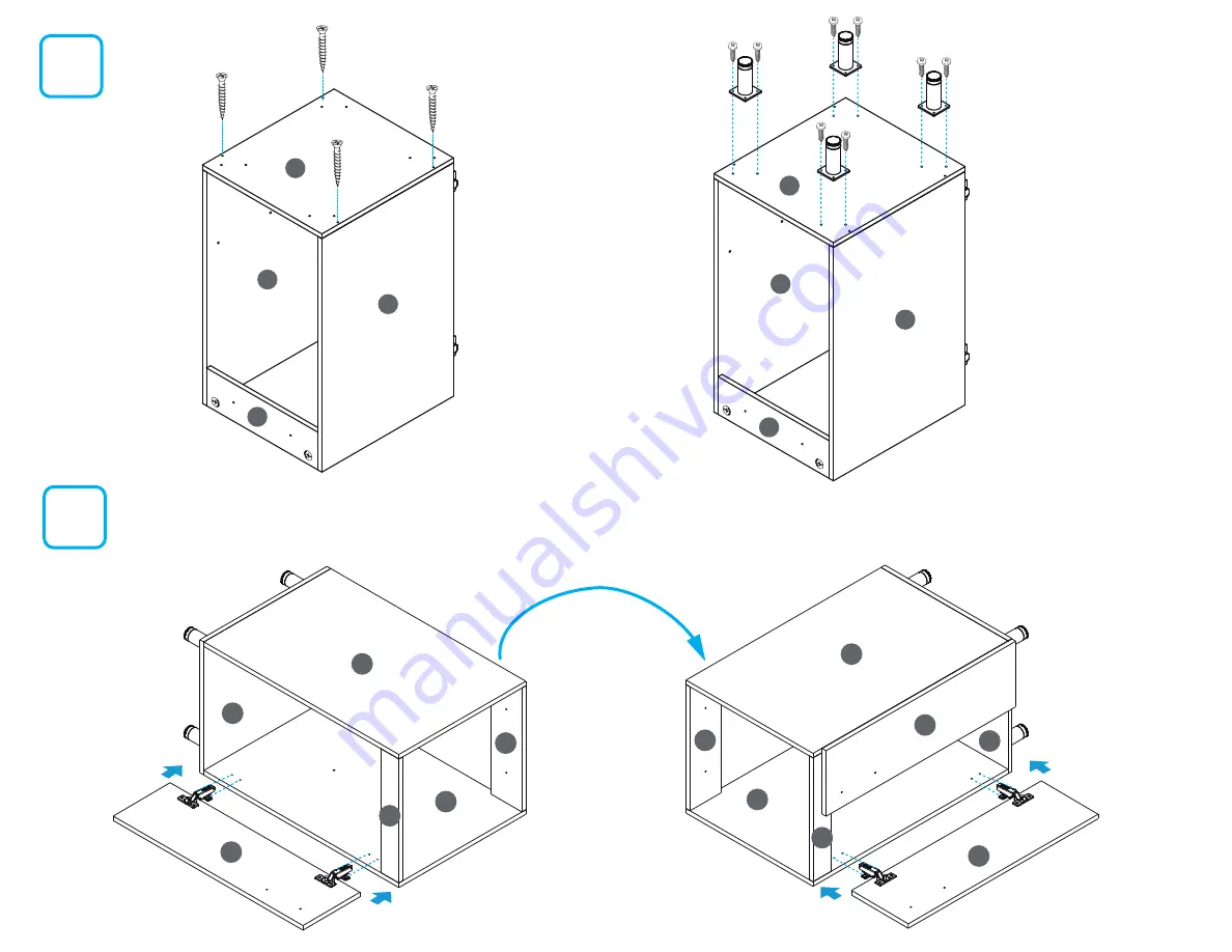 firplak Laundry sink cabinet Assembly Instructions Manual Download Page 5