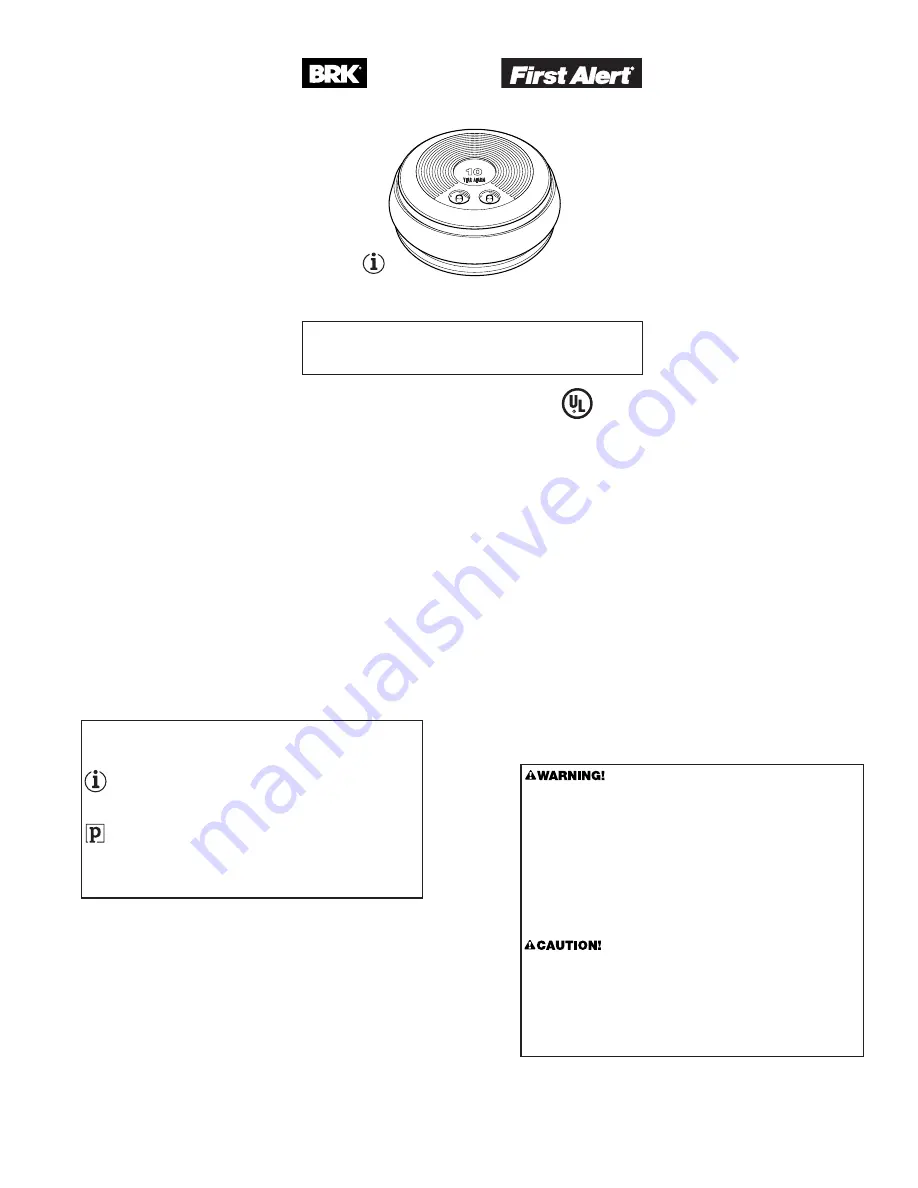 First Alert 4010YR User Manual Download Page 1