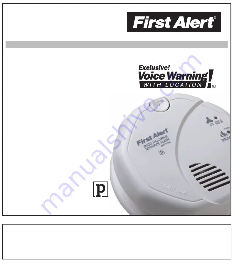 First Alert SC7010BV User Manual Download Page 1