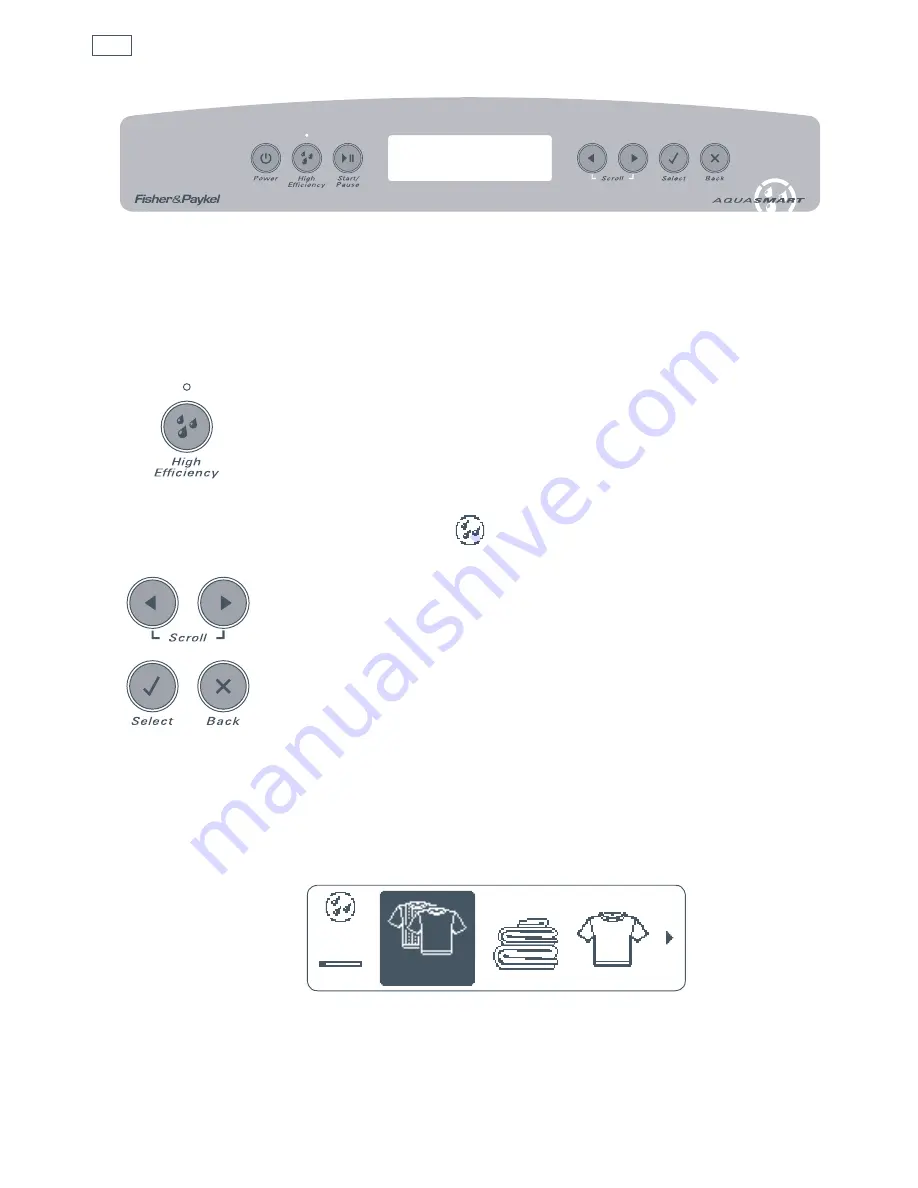 Fisher & Paykel AquaSmart WL42T26CW1 Скачать руководство пользователя страница 62