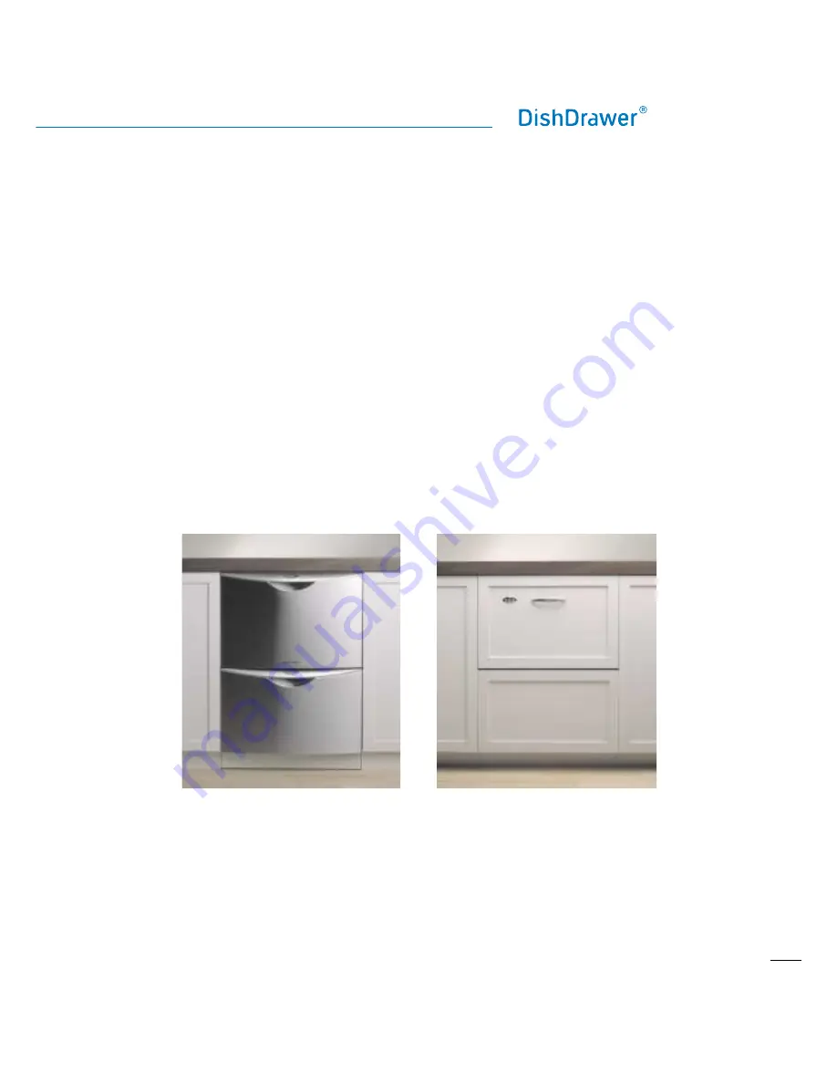 Fisher & Paykel DishDrawer DD603 PREFINISHED Скачать руководство пользователя страница 3